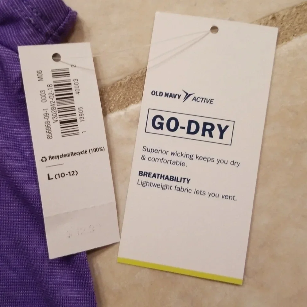 Old Navy Active Go-Dry Shirt L 10/12